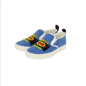 Gucci Kura Denim Slip Ons Shoes Gucci denim man kura slip on loafer size 9 | eBay main image 2